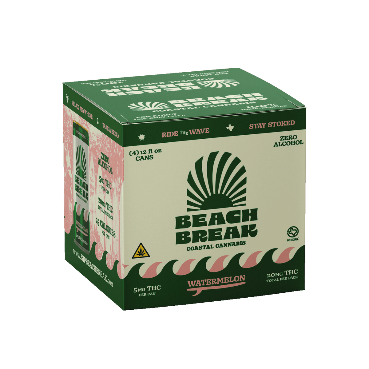 Beach Break Watermelon Seltzer - Case