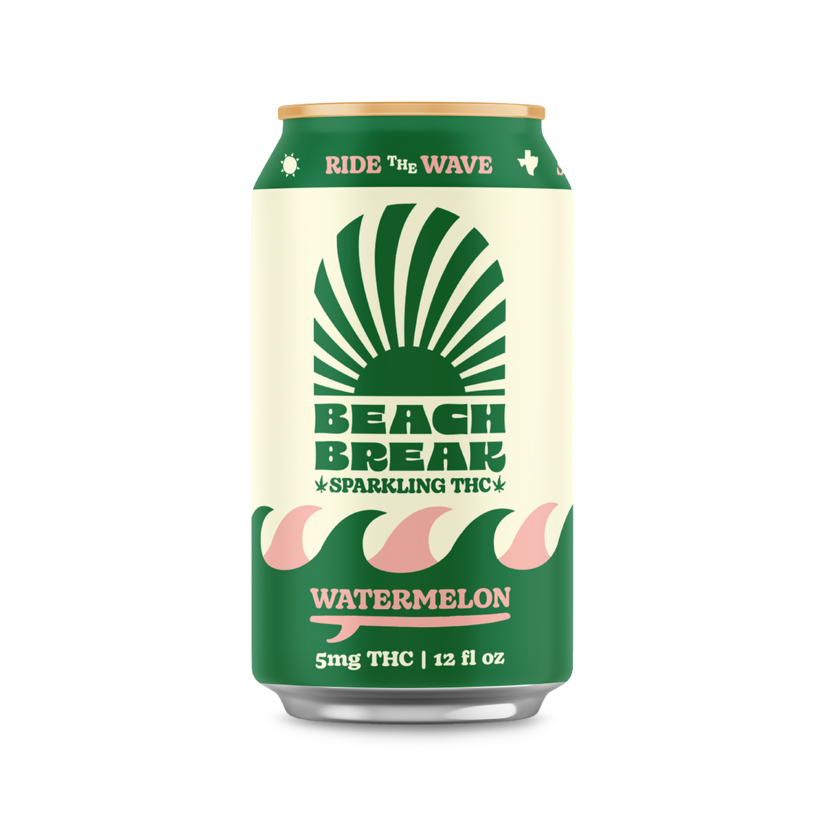 Beach Break THC Seltzer 4-pack - Watermellow